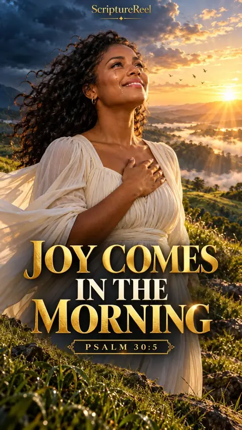 Psalm 30:5, Joy comes in the morning